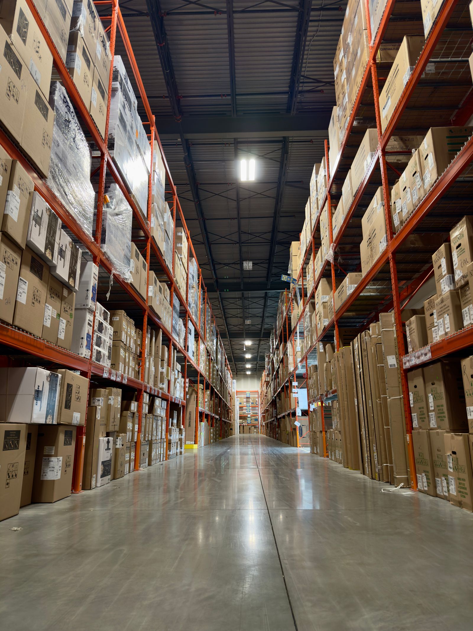 Northstar hub warehouse aisle